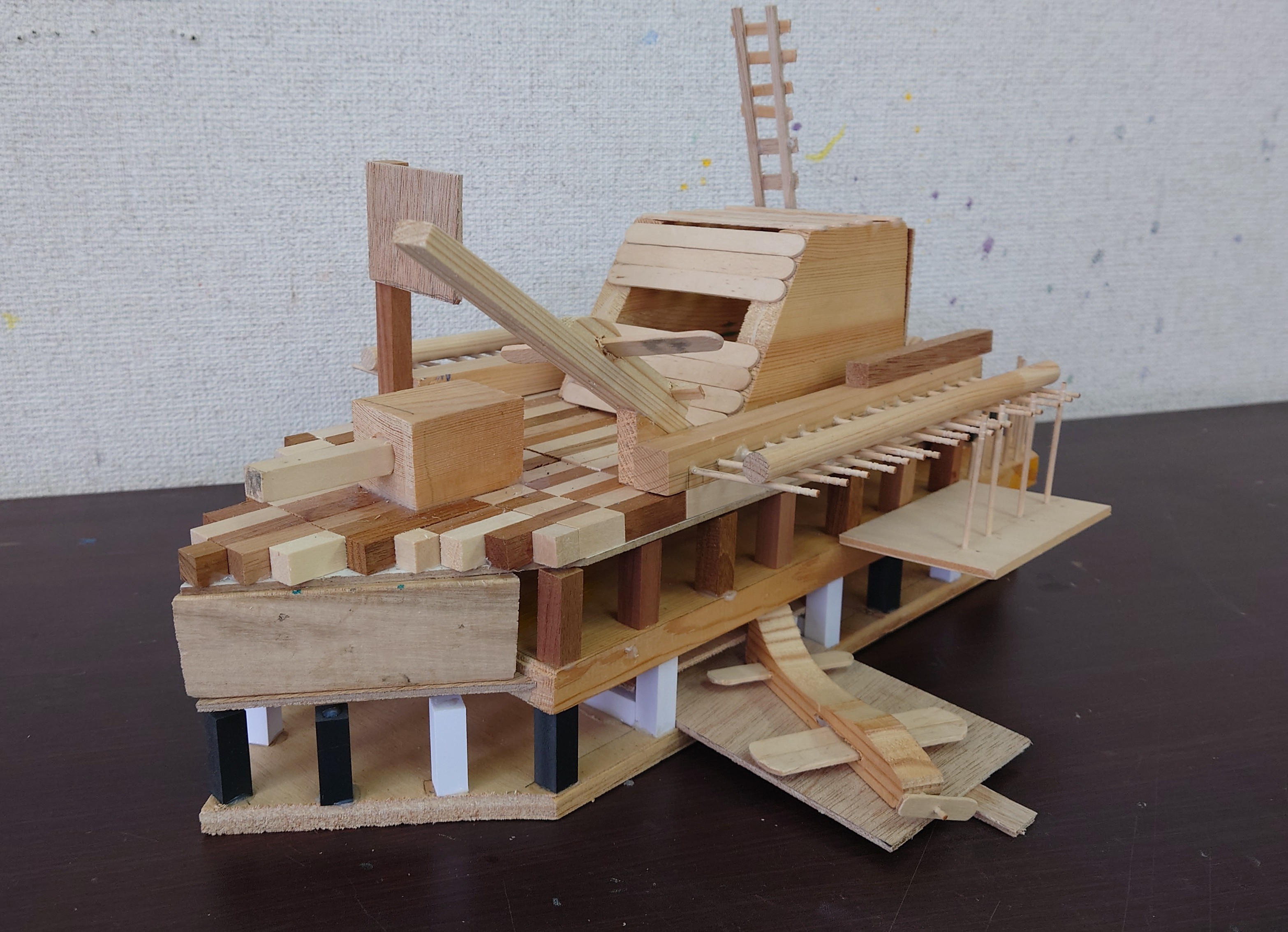 木工作品（戦艦）