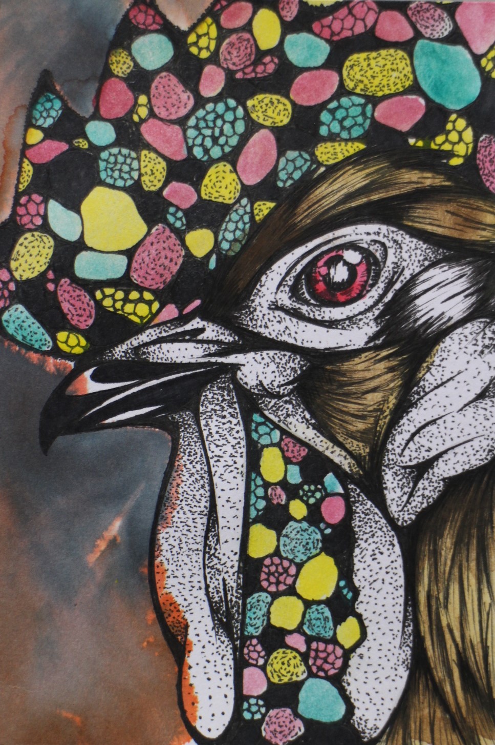 水彩・ペン画（高校１年）